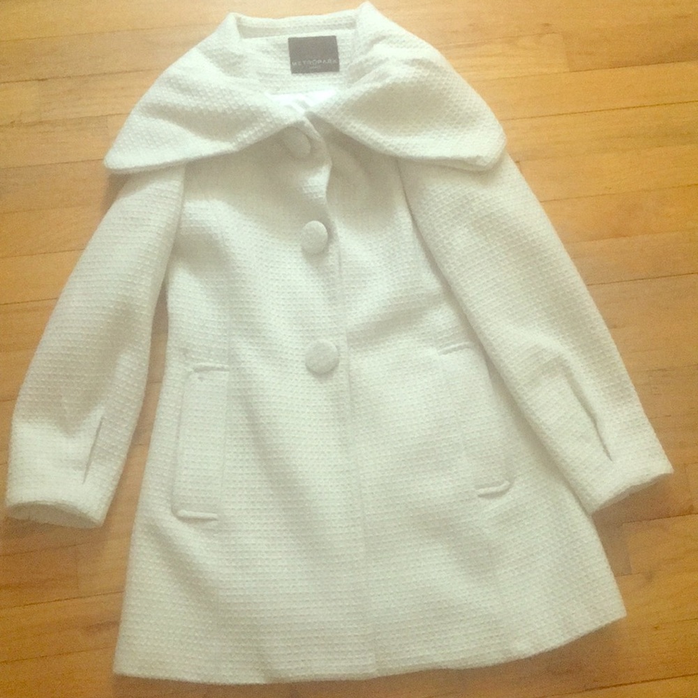 Off white beautiful pea coat worn once